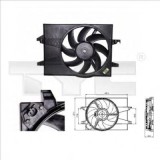 Ventilator, radiator FORD FUSION (JU) (2002 - 2012) TYC 810-0025