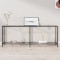Gossi masa consola, transparent, 200x35x75,5 cm, sticla securizata