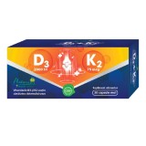 Vitamina D3 + K2, 30 capsule moi, Naturalis