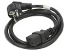 Cablu CEE 7/7 mufă IEC C19 mamă PVC 1,8m negru, Lanberg