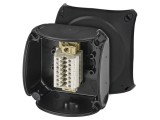 Cutie de conexiuni Hensel IP66 cu cleme, neagra, 93x93x62 mm, ATEX Ex, Cod 62000341