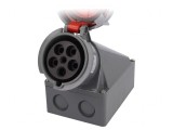 Conector alimentare AC trifazat 63A 400VAC IP67 Soclu Mamă
