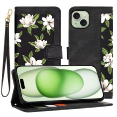 Husa personalizata fete iPhone 15 Plus Techsuit FlipCraft, negru foto