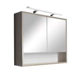 Cumpara ieftin Dulap superior cu oglindă Luna 80, stejar Sonoma