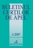 Buletinul Curtilor de Apel, Nr. 4/2007