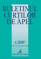 Buletinul Curtilor de Apel, Nr. 4/2007