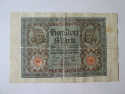 Germania 100 Mark 1920 foto
