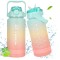 Sticla de apa gradata LKEVREG, 2 L, fara BPA - RESIGILAT