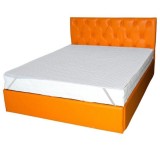 Set Saltea cu spuma, Nova Comfort Flex 160x200x20cm, fermitate tare, hipoalergenica, husa detasabila, Saltsib plus husa matlasata, microfibra, lavabil