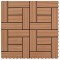 Plăci de pardoseală, 22 buc., maro, 30 x 30 cm, WPC, 2 mp