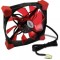 Ventilator Inter-tech cobanitrox xtended N-120-Red LED 120mm 12V