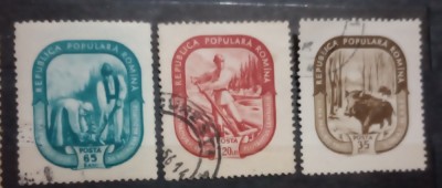 Romania 1955 LP 380 Luna padurii serie ștampilate foto
