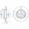 DELPHI BG3733 Disc frana