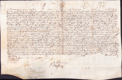 HST PM246N Bulă papală emisă de Papa Benedict al XIV-lea, 1742, pe pergament foto