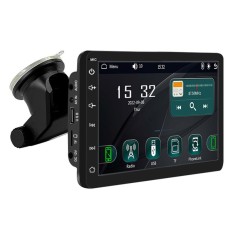 Sistem Multimedia Techstar&reg; Apple Carplay/Android 7095P, Ecran Tactil, 7 Inch 1080P Full HD, Bluetooth, Mirror Link/Card TF/USB/AUX, Negru