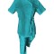 Costum Medical Pe Stil, Turcoaz cu Elastan, Model Andreea - 3XL, 4XL
