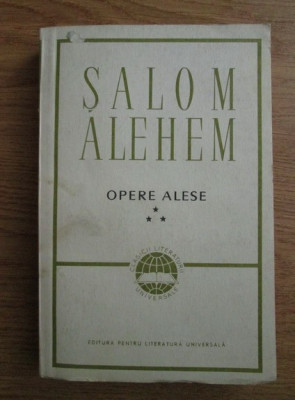 S. Alehem - &amp;Icirc;ntoarcerea de la iarmaroc ( Opere alese, vol. III ) foto