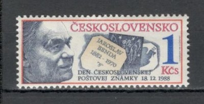 Cehoslovacia.1988 Ziua marcii postale XC.592 foto