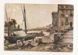 FA109 -Carte Postala- ITALIA - Ettore Roesler Franz. Roma Sparita - Porta di Ripetta verso Levante, circulata