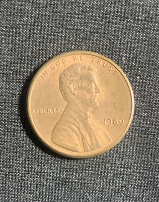 Moneda One cent 1989 USA foto