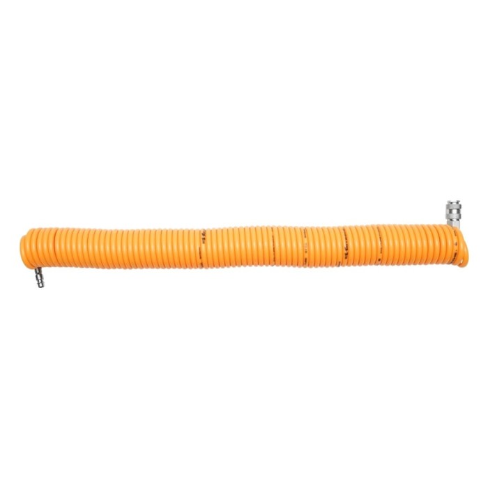 Furtun compresor 15 metri spiralat cu cuple rapide universale Hoteche