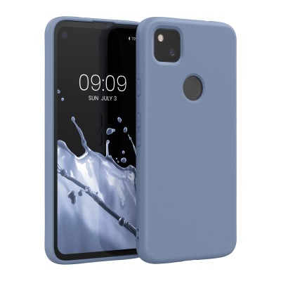 Husa pentru Google Pixel 4a, Silicon, Albastru, 52622.12 foto