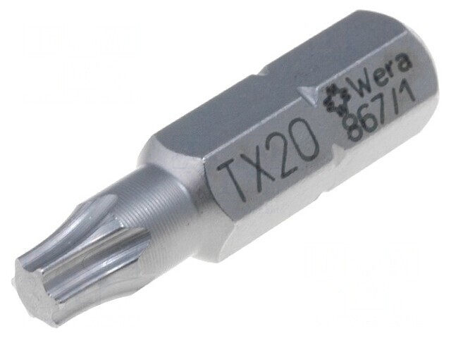 Capăt de şurubelniţă Torx TX20 25mm