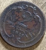 MNDSTR AUT23 Austro-Ungaria 2 hellar 1911, Europa