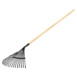 Grebla evantai pentru frunze, maner lemn 15G051