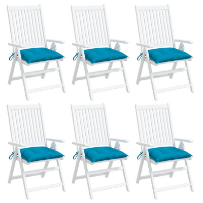 Perne de scaun 6 buc. albastru deschis 50x50x7 cm textil oxford GartenMobel Dekor foto
