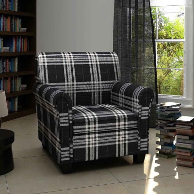 vidaXL Fotoliu cu pernă, negru, material textil foto