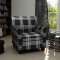 vidaXL Fotoliu cu pernă, negru, material textil