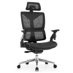 SCAUN FULL MESH NANTES LUX - NEGRU/NEGRU