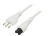 Cablu Alimentare 1m 10A IEC C5 PVC 3x0,75mm2