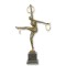 Dansatoare Art Deco - statueta din bronz pe soclu din marmura BJ-69