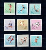 Ungaria 1965 - Universiada, sport, serie nedantelata neuzata