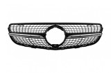 Grila crom/neagra cu diamant, potrivita pentru Mercedes GLC SUV X253, GLC Coupe C253 2015-2018, cu deschidere pentru camera Performance AutoTuning