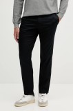 Armani Exchange pantaloni culoarea bleumarin, drept, XM001162 AF13236