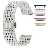 Curea metalica, compatibila Apple Watch 9|8|7|6|5|4|3|2|1 Series, 49mm|45mm|44mm|42mm, Silver