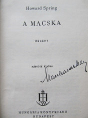 A macska - Howard Spring foto