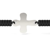 Bratara din argint cu snur model Ortodox 03, Atcom
