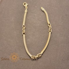 Bratara Doria , placata aur 18K, 19 cm, Brazilia, stanta
