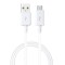 Cablu de date Samsung Micro-USB, 1m, alb, bulk, ECB-DU4AWE