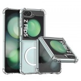 Husa MagSafe pentru Samsung Galaxy Z Flip5 F731, Techsuit, Shockproof, Transparenta