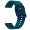 Curea silicon, compatibila Amazfit Bip 3 Pro, telescoape Quick Release, Viridian Green
