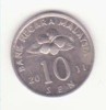 Malayesia 10 sen 2011 -Congkak, ultimul an din serie., Asia, Cupru-Nichel