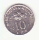Malayesia 10 sen 2011 -Congkak, ultimul an din serie.