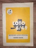 Sistemul loto special Schenme reduse Loto 6/49