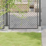 vidaXL Baze st&acirc;lp pătrate 12 buc Argintiu 61x61 mm Oțel galvanizat 42000005