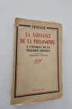 Carte veche Friedrich Nietzsche La naissance de la philosophie limba franceza